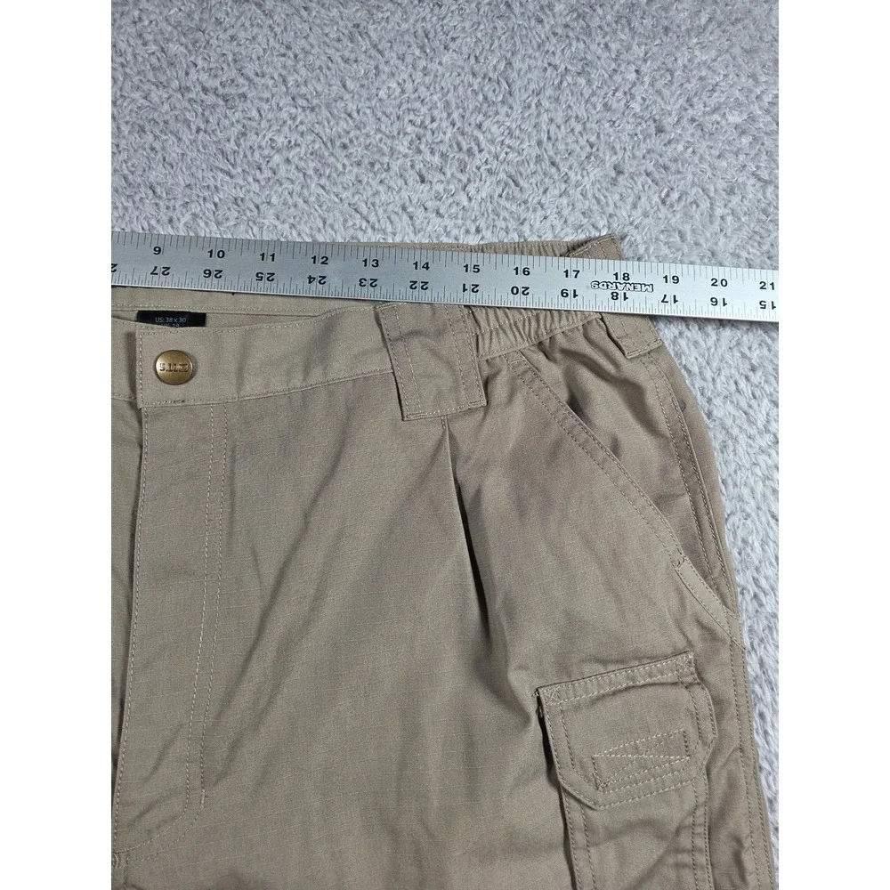 5.11 Tactical Cargo Pants 38x30 Khaki Mens Ripstop Work Utility Trousers